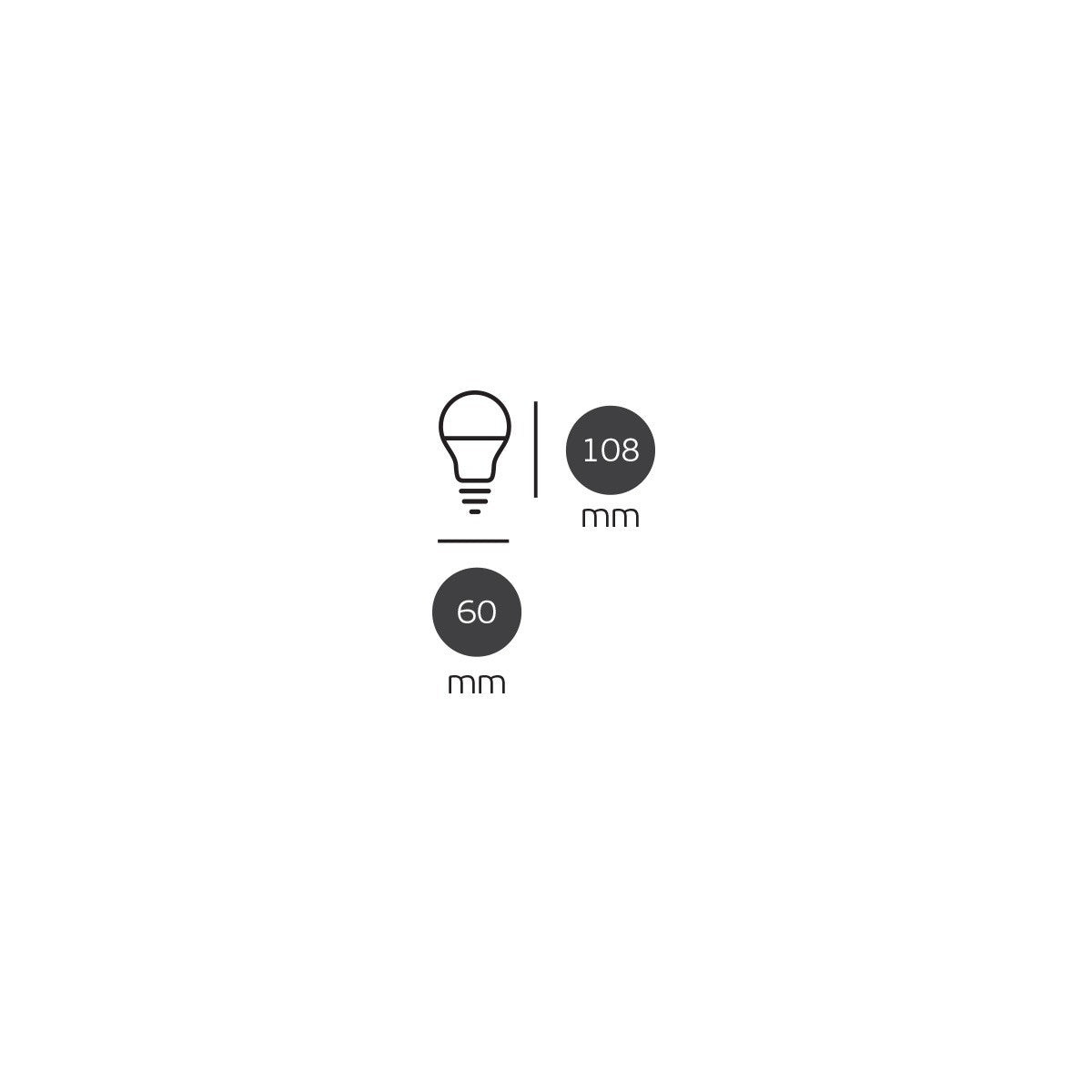 LED žárovka VK Light Classic Plastic E27 ø60 9W