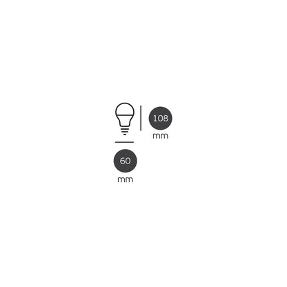 LED žárovka VK Light Classic Plastic E27 ø60 9W