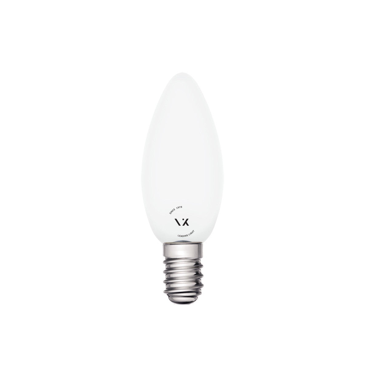LED žárovka VK Light Candle Filament Milky E14
