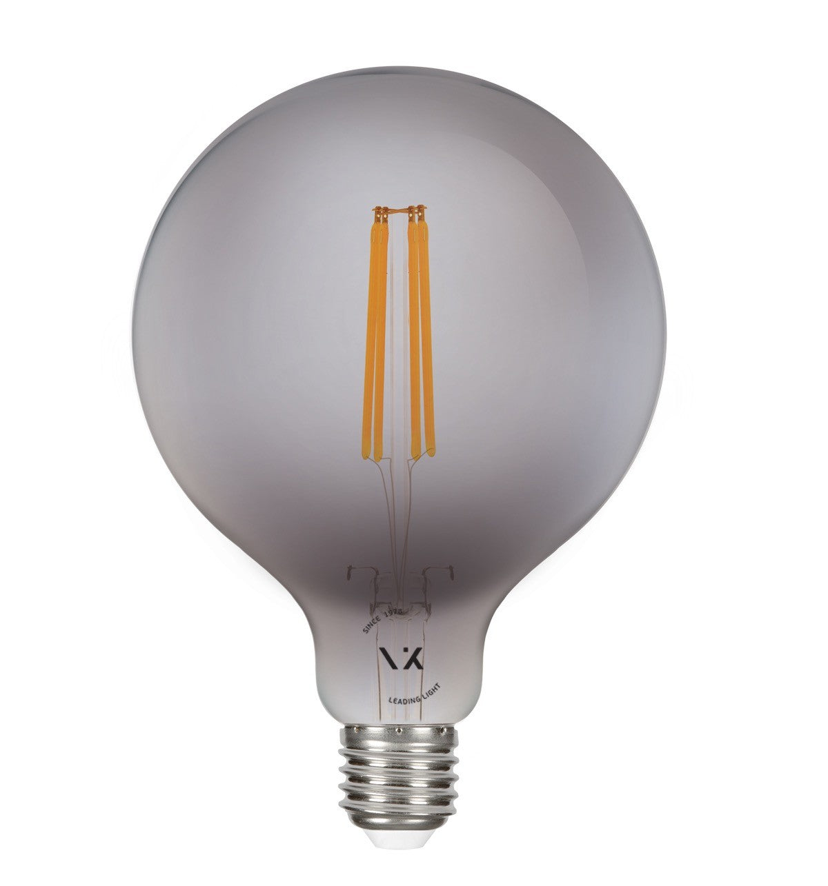 LED žárovka VK Light Globo Filament Dark Grey E27 ø125 2700K 7W Stmívatelná