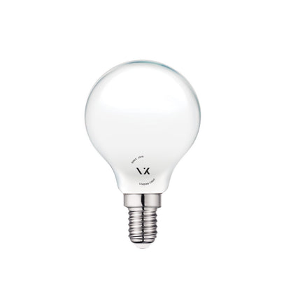 LED žárovka VK Light Mini Globe Filament Milky E14