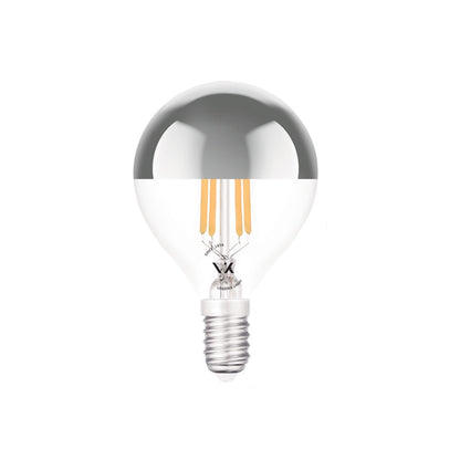 LED žárovka VK Light Mini Globe Filament Silver E14 2700K 4,5W Stmívatelná