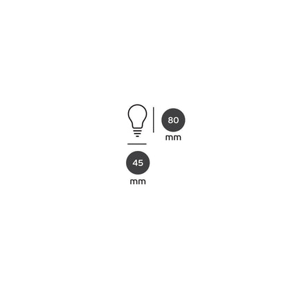 LED žárovka VK Light Mini Globe Filament Silver E27 2700K 4,5W Stmívatelná