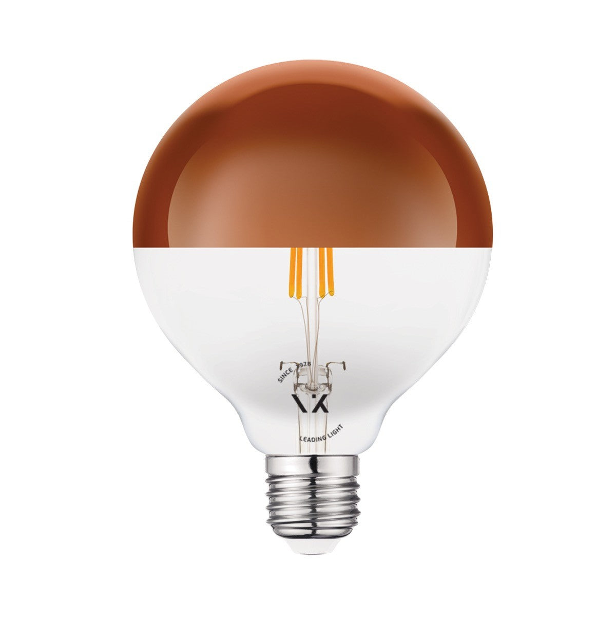 LED žárovka VK Light Globo Filament Pink Copper E27 2700K 7W Stmívatelná