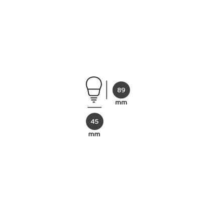 LED žárovka VK Light Mini Globe Plastic E14 ø45 9W