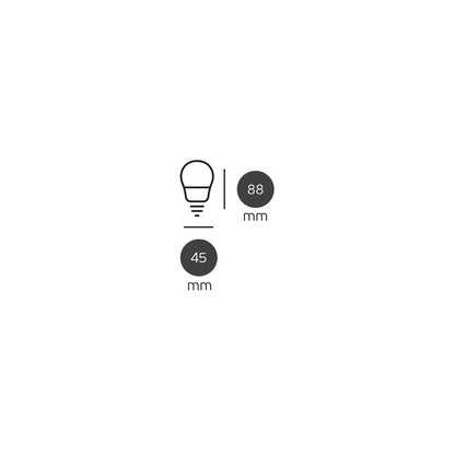 LED žárovka VK Light Mini Globe Plastic E27 810lm ø45 9W Stmívatelná