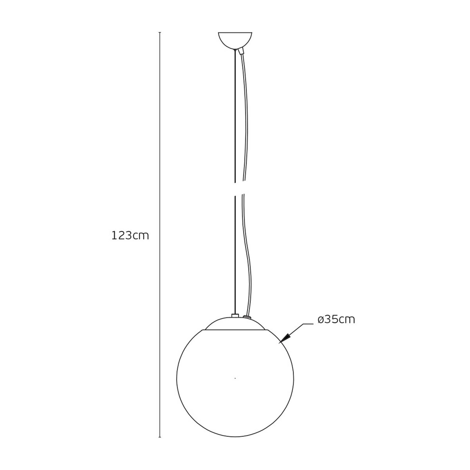 VK Light Bala LED závěsné svítidlo IP54