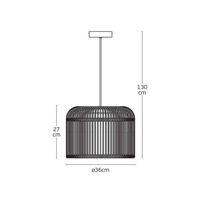 VK Light Keli E27 závěsné venkovní svítidlo IP44