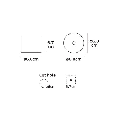 VK Light Habi LED zápustné svítidlo