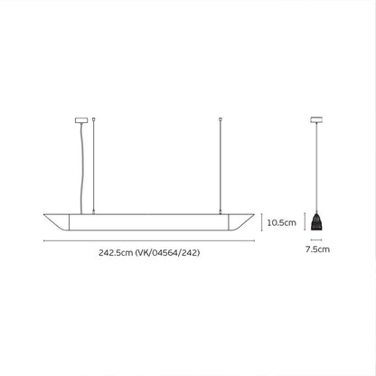 VK Light Mute Slim LED závěsné akustické svítidlo