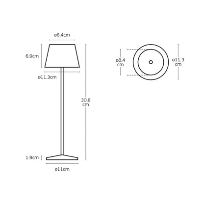 VK Light Opos LED stolní přenosné svítidlo IP65 kulaté