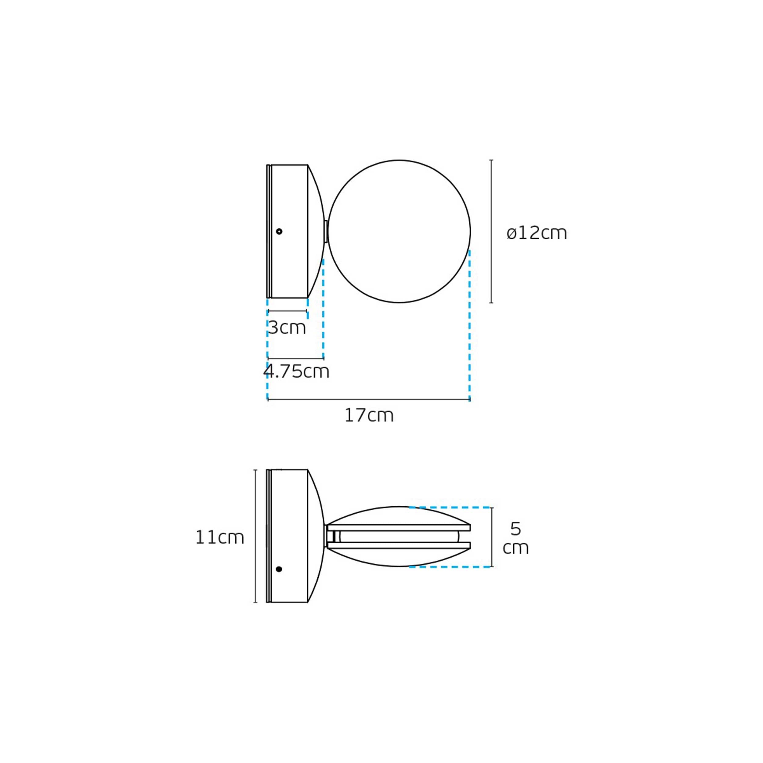 VK Light Pint LED nástěnné svítidlo IP54
