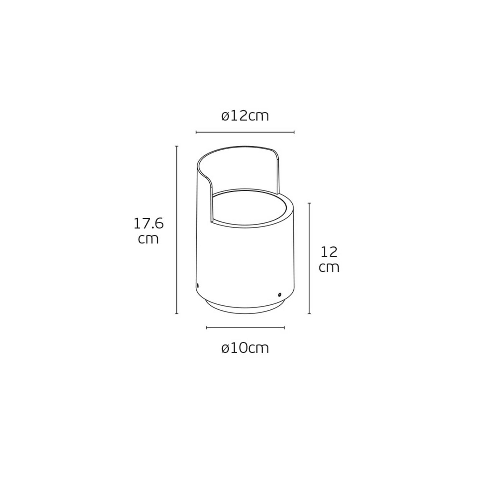 VK Light Upo GU10 sloupkové svítidlo IP67