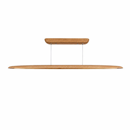 VK Light Woody LED závěsné liniové dřevěné svítidlo zaoblené