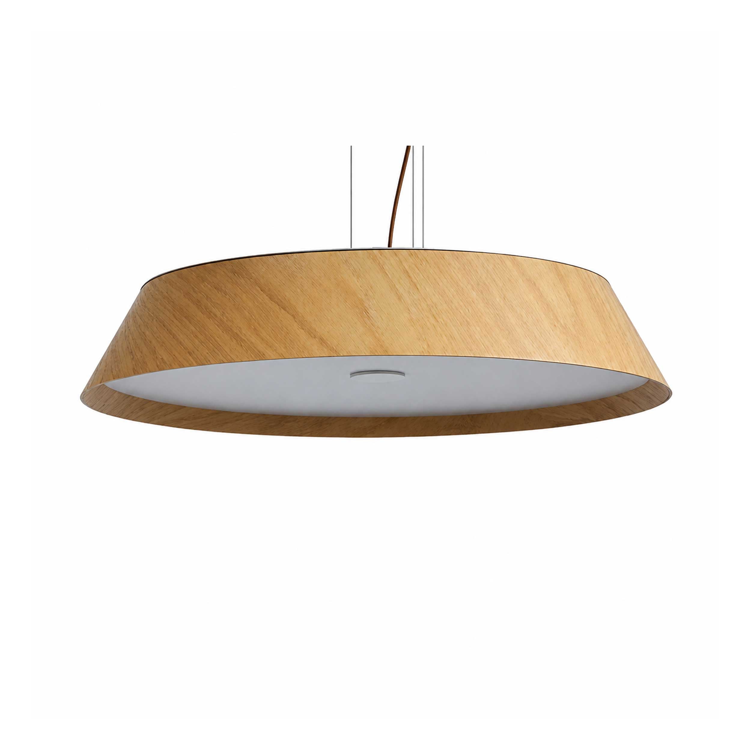 VK Light Woody LED závěsné kulaté dřevěné svítidlo