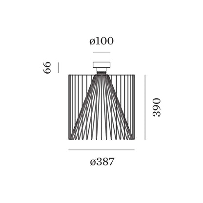 Wever and Ducré Wiro přisazené stropní svítidlo