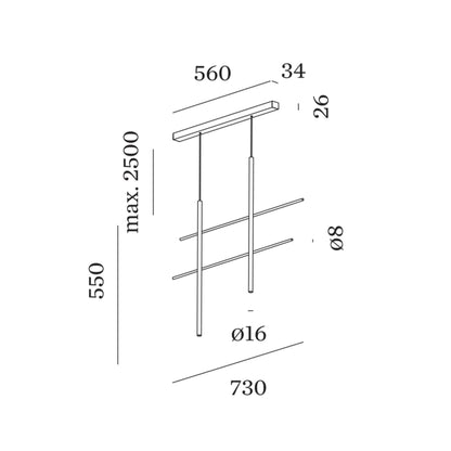 Wever and Ducré NET závěsné svítidlo