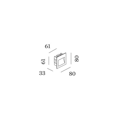 Wever and Ducré ORIS LED venkovní schodišťové svítidlo IP66