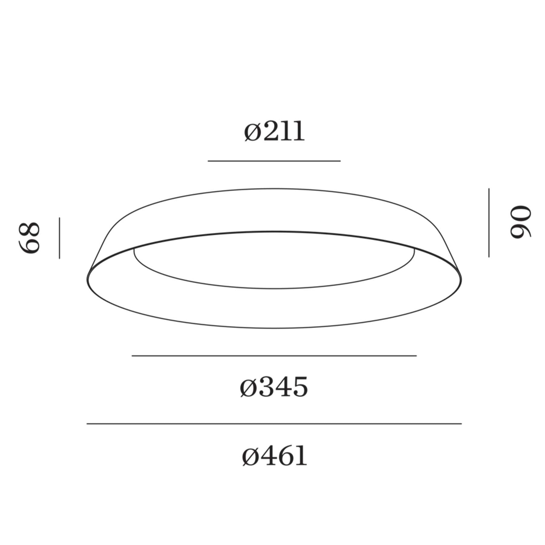 Wever and Ducré TOWNA přisazené svítidlo IP44 černá