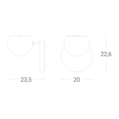 Zava Atrax LED nástěnné svítidlo