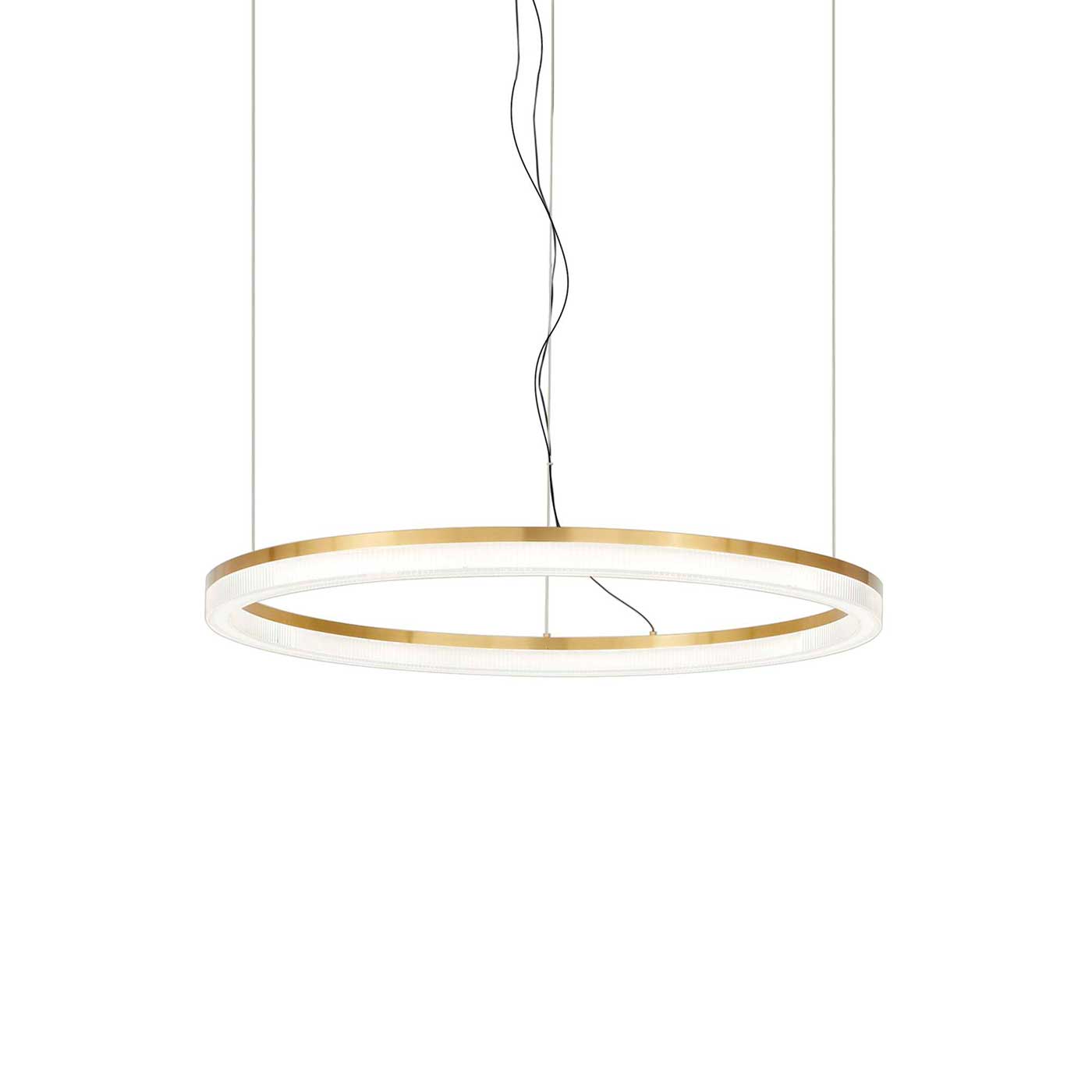 Ideal lux Crown LED kruhové závěsné svítidlo zlaté