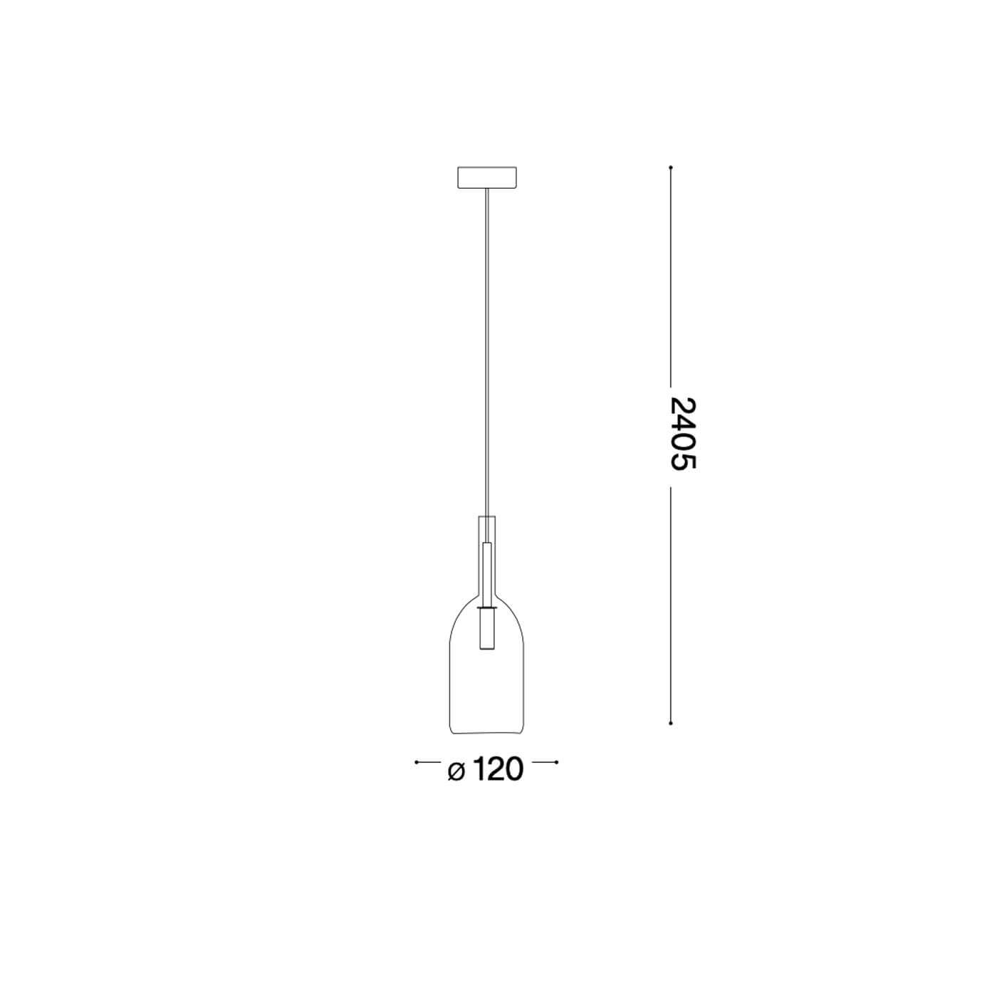 Ideal lux Empire G9 závěsné skleněné svítidlo