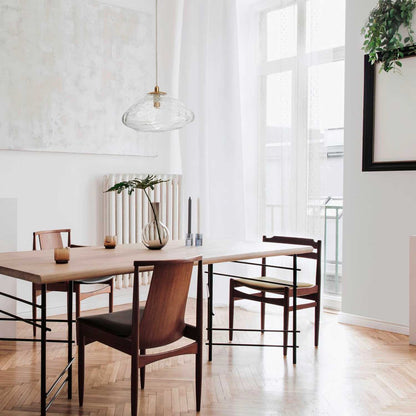 Nova Luce King G9 skleněné závěsné svítidlo zlaté