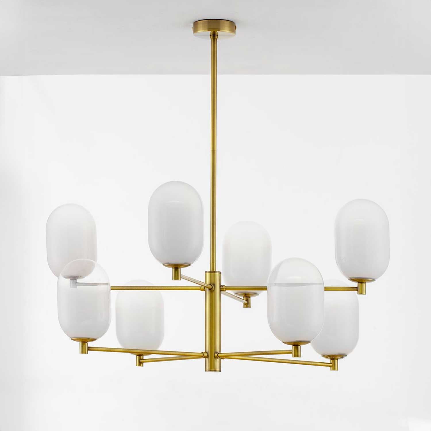 Nova Luce Balor G9 skleněný závěsný lustr