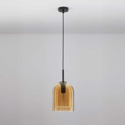 Nova Luce Velor single E27 skleněné závěsné svítidlo