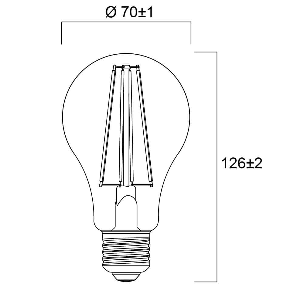 LED žárovka Sylvania RETRO E27 11.2W 2700K stmívatelné