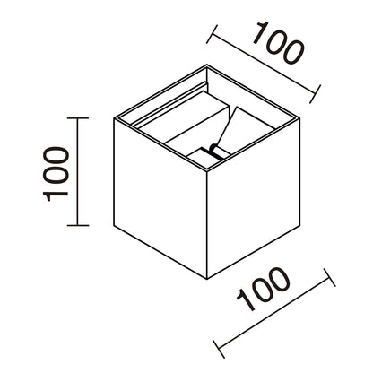 Dopo Beam up/down LED přisazené svítidlo černé