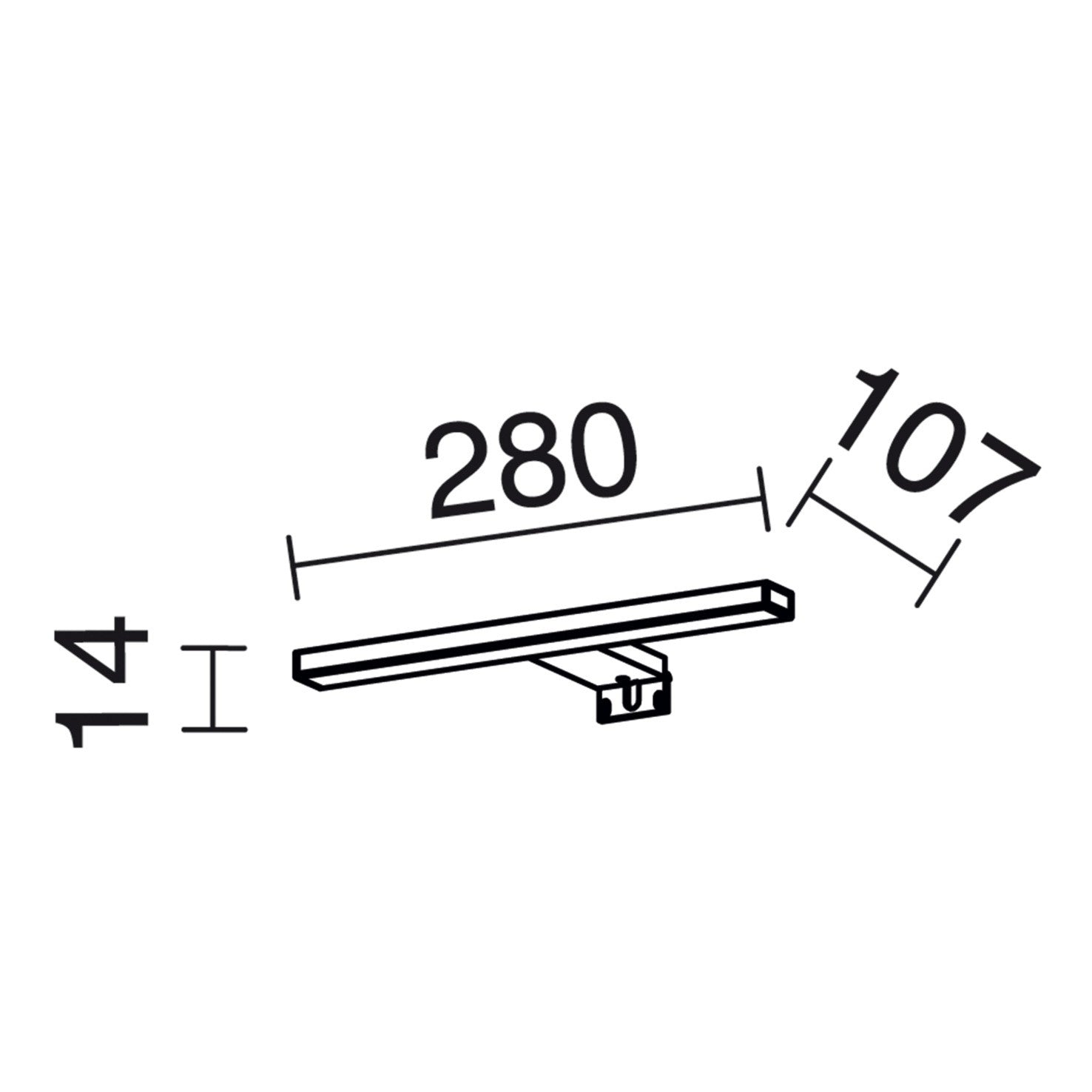 Exo Blizzard LED nástěnné koupelnové svítidlo