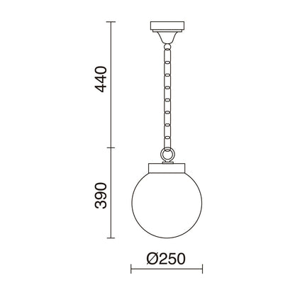 Dopo Boom S E27 závěsné svítidlo bílé
