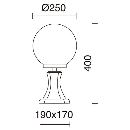 Dopo Cast S E27 sloupkové svítidlo černé