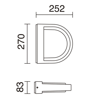 Dopo Dark E27 přisazené svítidlo