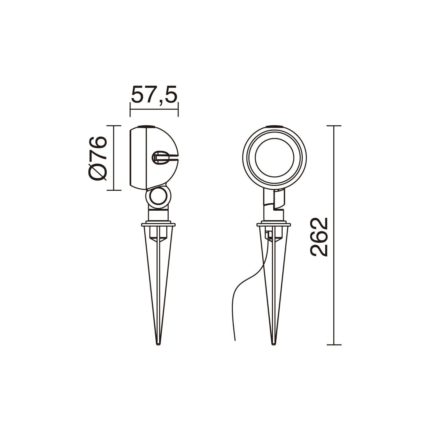Cristher Gibson Spike LED bodové svítidlo