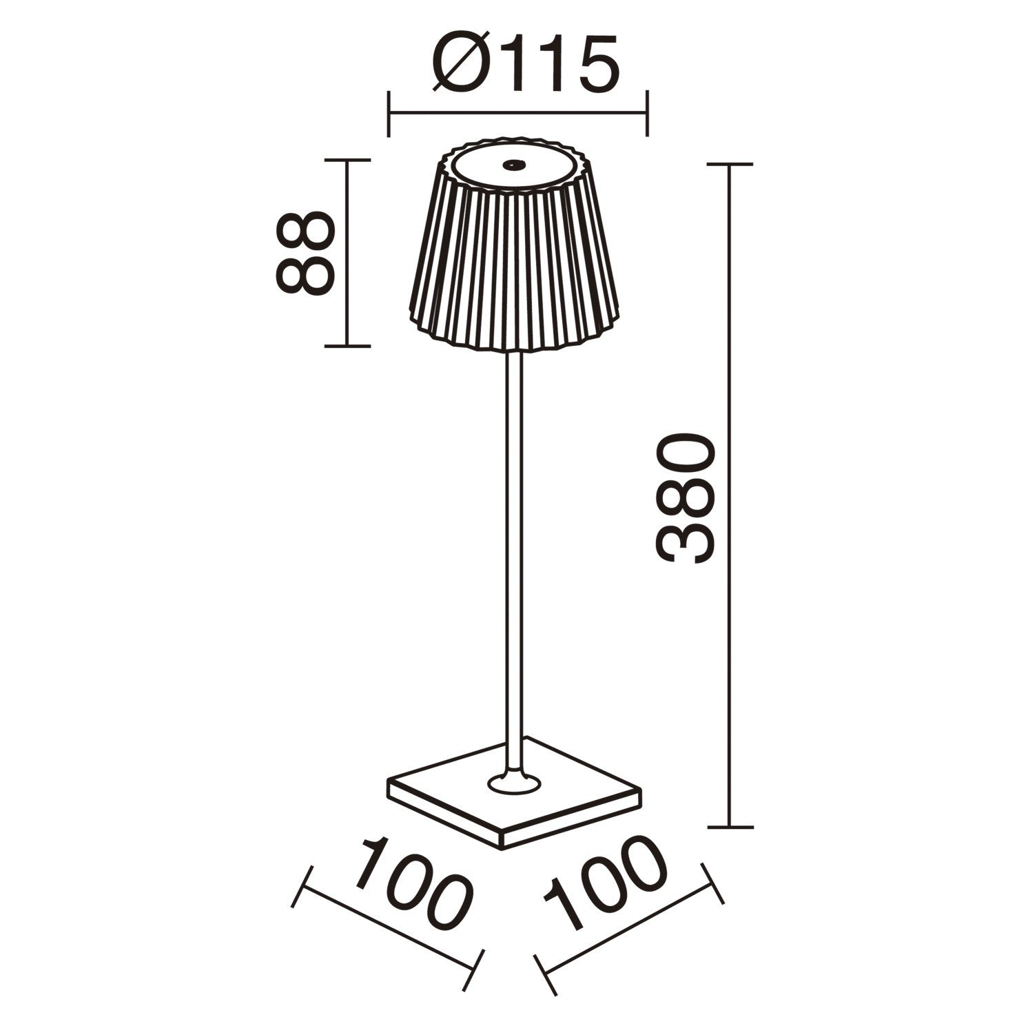 Dopo Litta Round LED přenosná lampa černá