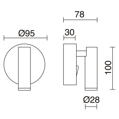 Exo Minimal LED nástěnné svítidlo bílé