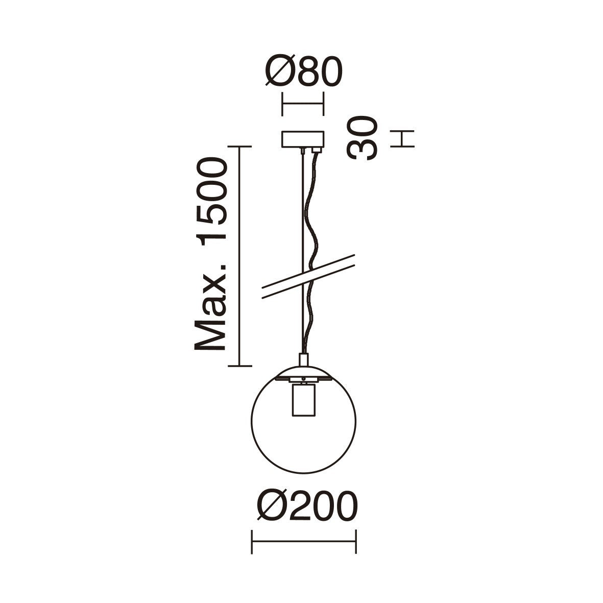 Exo Oxy čirá E27 závěsné svítidlo chromové