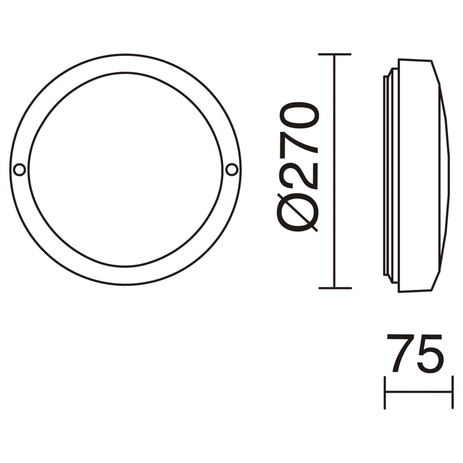 Dopo Pampero E27 přisazené svítidlo bílé
