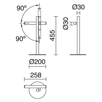 Exo Tania T LED stolní svítidlo bílé