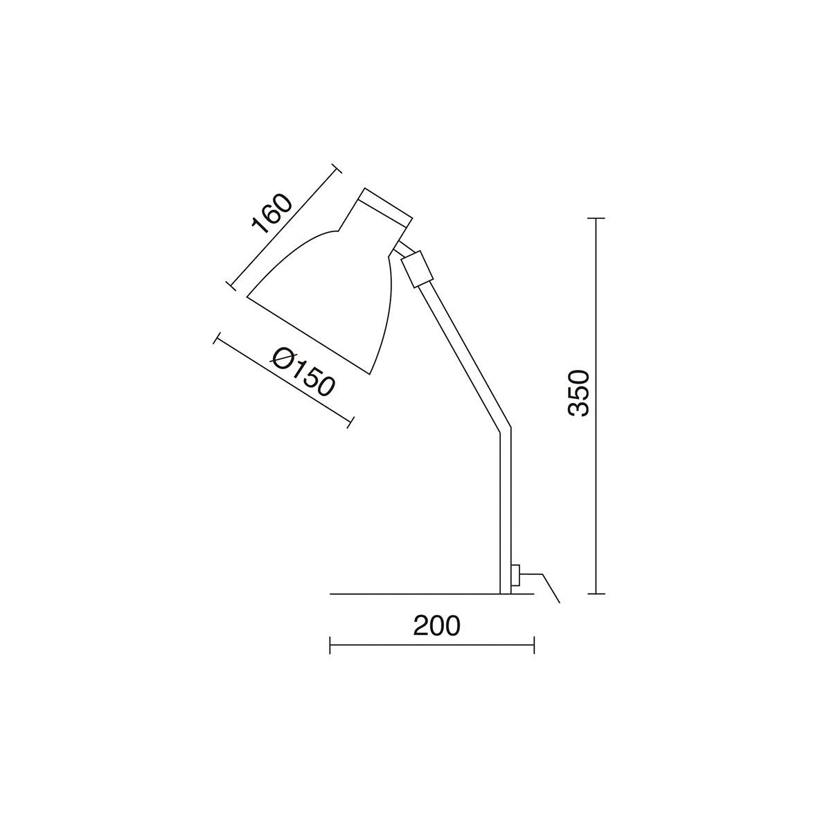 Exo Valan T E27 stolní svítidlo bílá