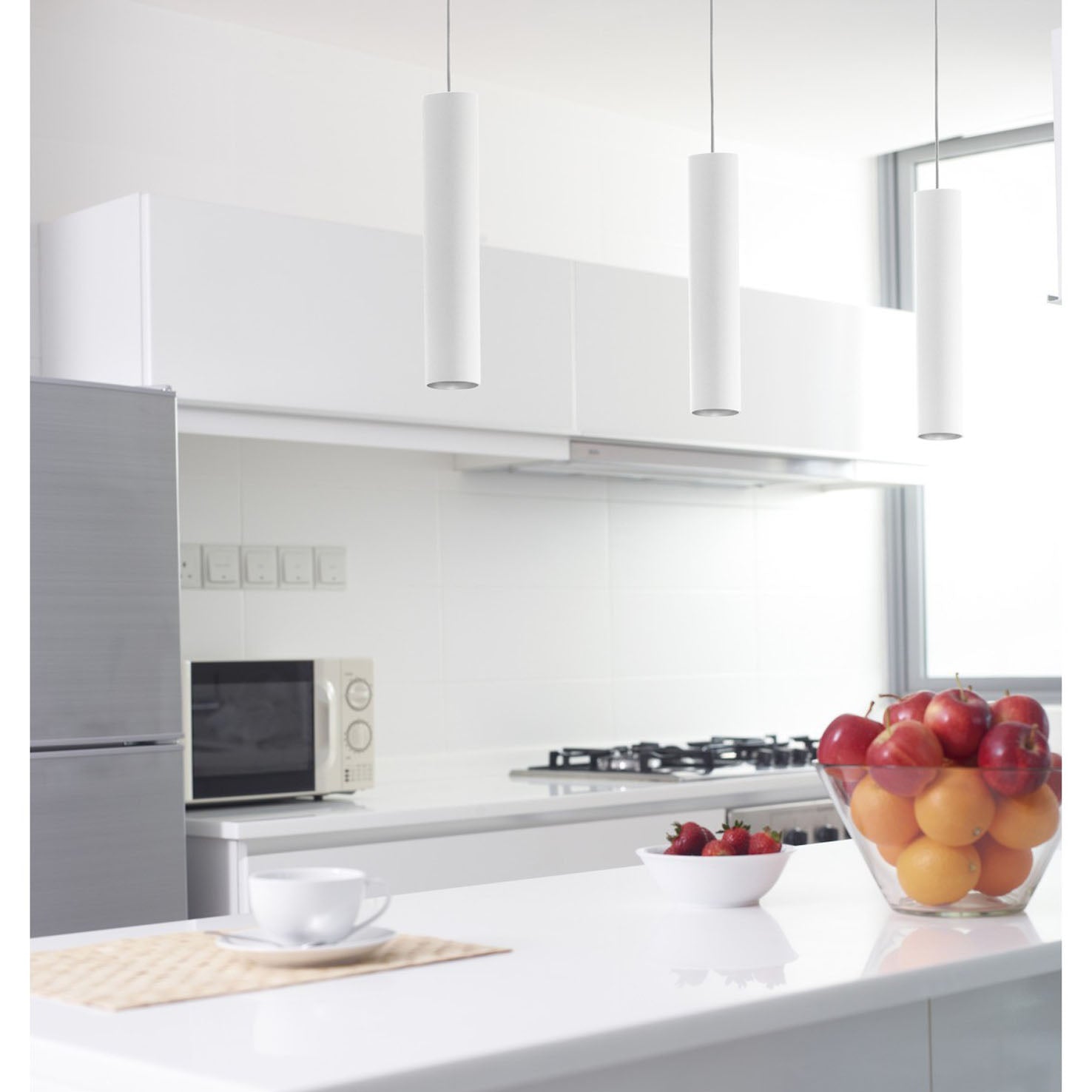 Indeluz Dube J LED závěsné svítidlo bílé